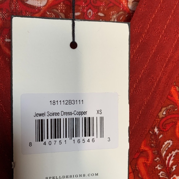 Spell and The Gypsy Jewel Soiree Copper Dress NEW - Picture 6 of 8